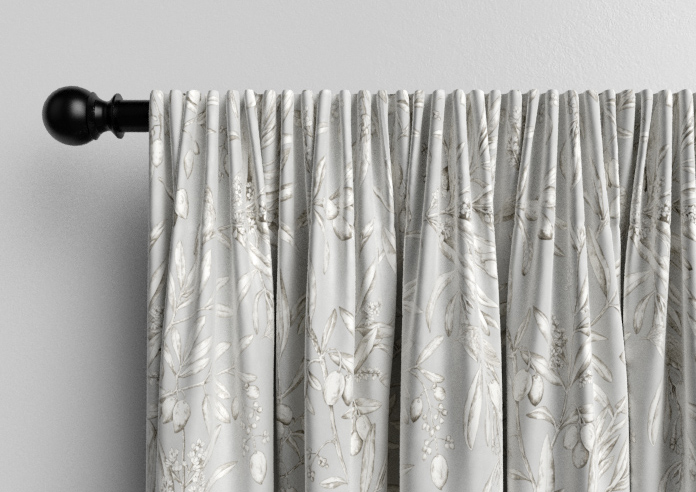 Aviary Velvet, Feather Grey - Made to Measure Curtain - Image 9